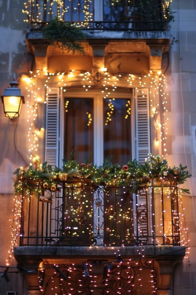 Balcony Diwali Light Decoration