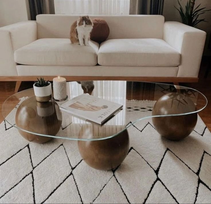 Glass Center Table Design