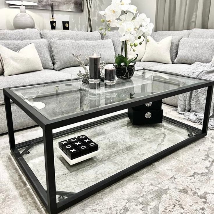 Glass Center Table Design