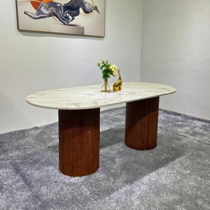 marble top dining table